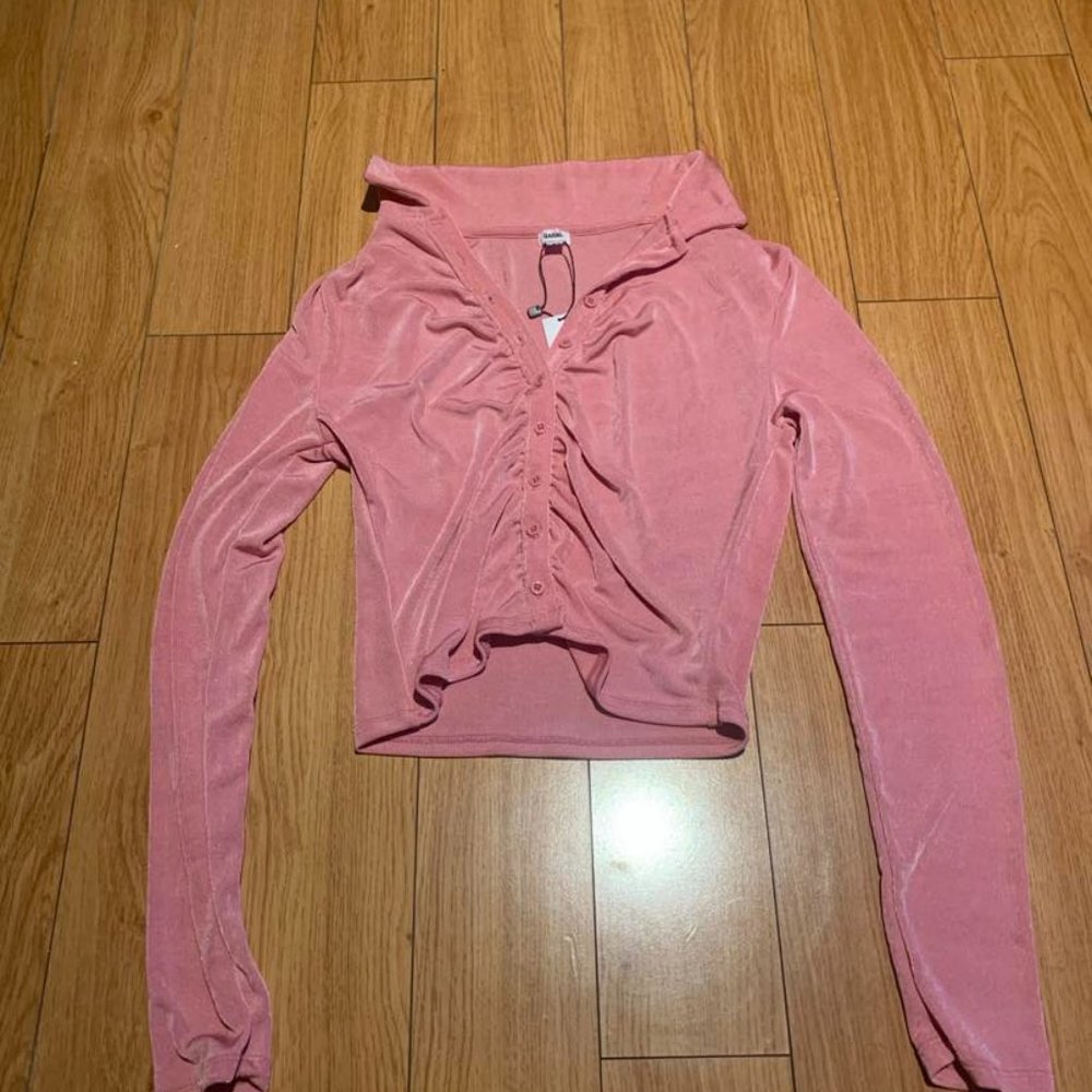 Garage Cashmere Rose Front Blouse